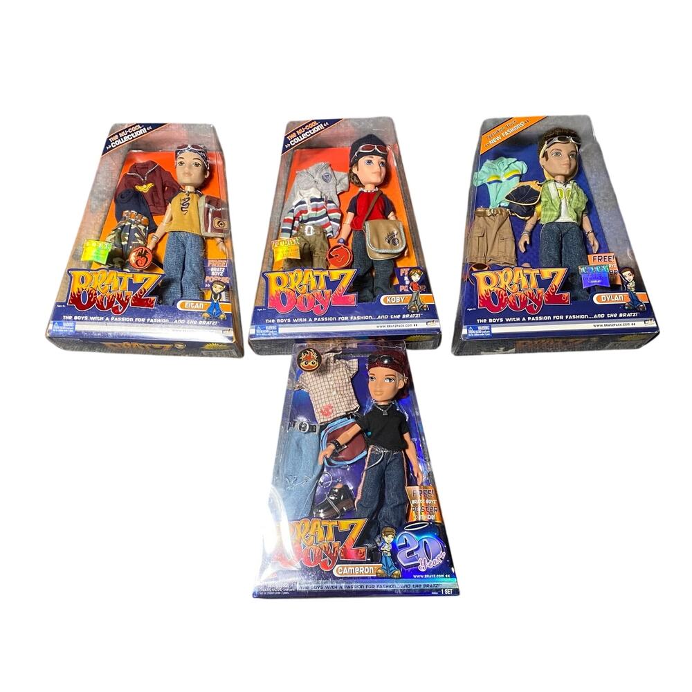Lot of 4 2003/ 2021 Bratz Boyz Nu Cool The Boys with a Passion for Fashion